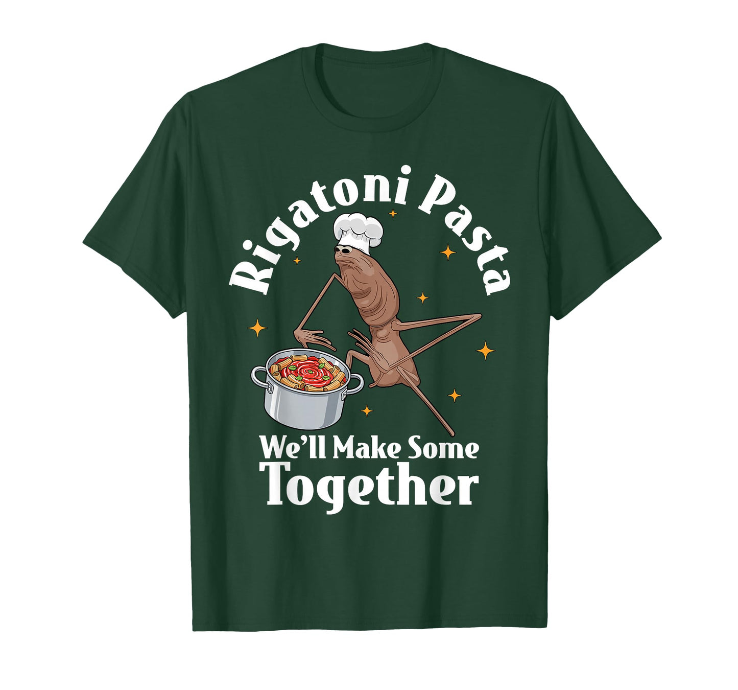 Marcus The Worm Rigatoni Pasta Funny Meme T-Shirt