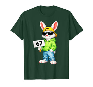 Rabbit Six Seven Meme 6 7 Bunny Happy Easter Day Boys Kids T-Shirt