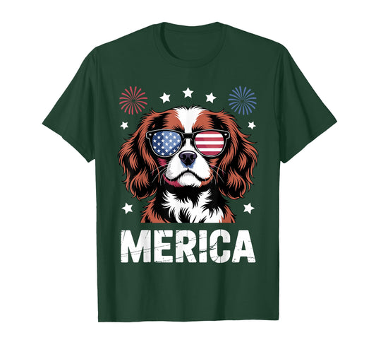 Cavalier King Charles Art for Men Women Cavalier Spaniel Dog T-Shirt