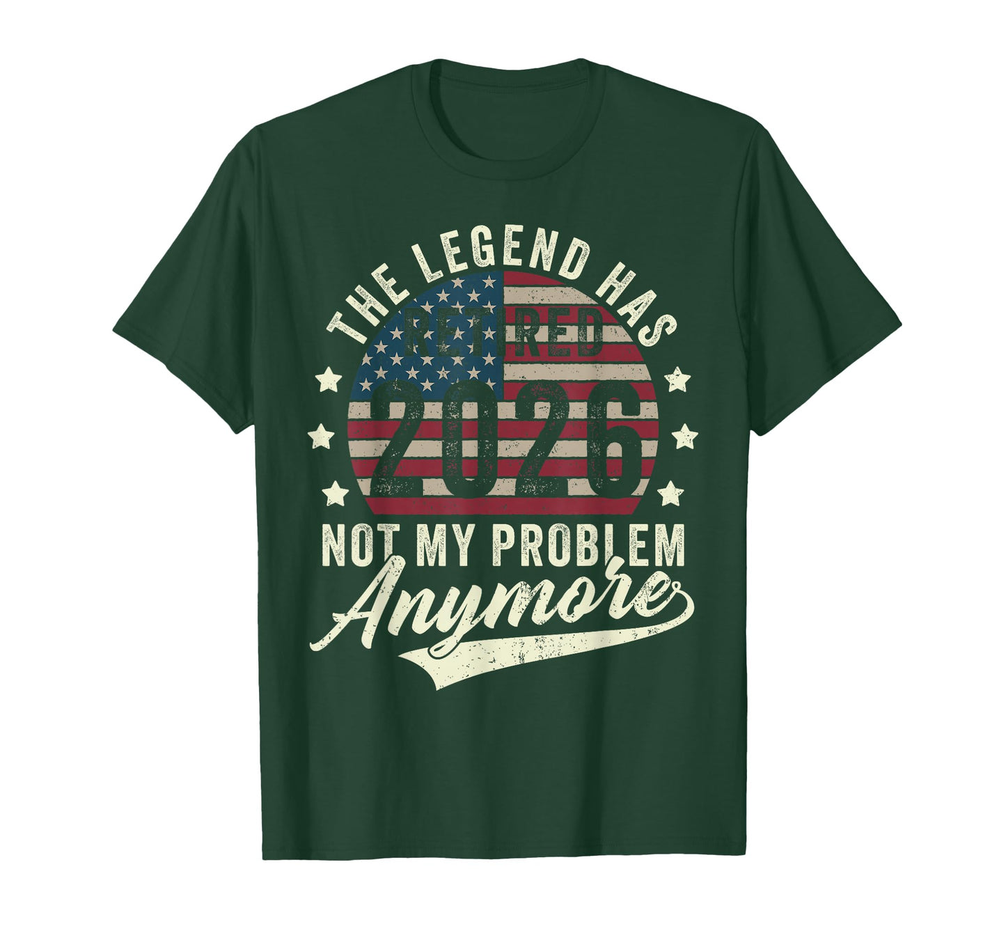 Retired 2026 Decoration Men Women Dad Grandpa Retirement T-Shirt