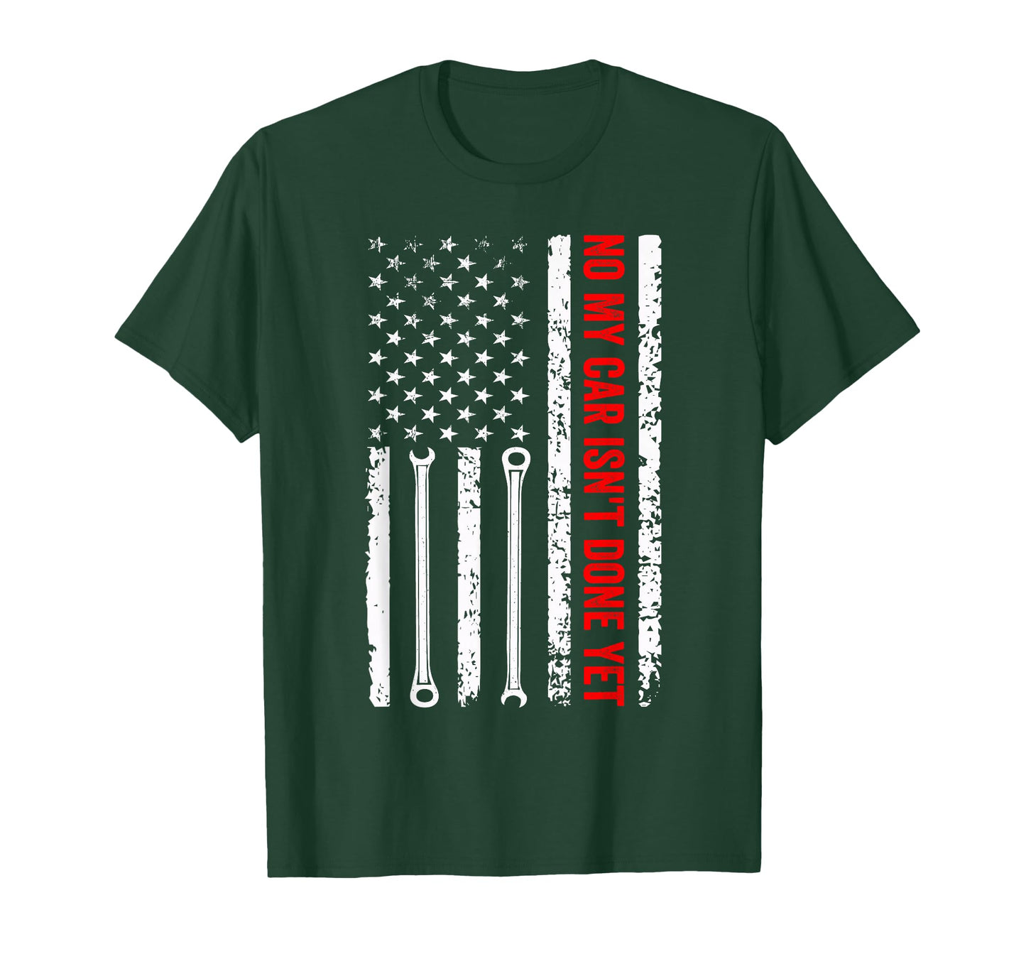 no My car Isn't Done Yet Funny Mechanic T-Shirt
