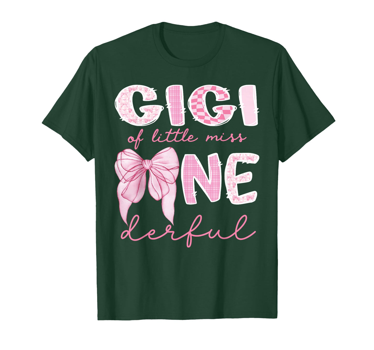 Gigi of Little Miss Onederful First Birthday Girl Bow T-Shirt