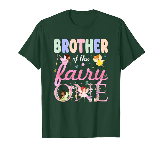 Brother of The Fairy One 1St Birthday Girl Family Matching T-Shirt