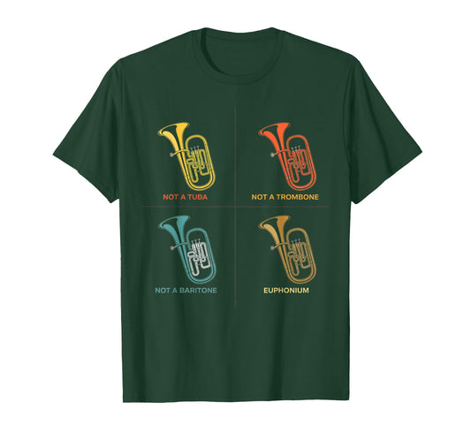 Euphoniumist Marching Band Baritone Vintage Euphonium T-Shirt