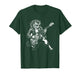 Punk Rock Cat Playing Bass Guitar Cool Musician Graphic T-Shirt