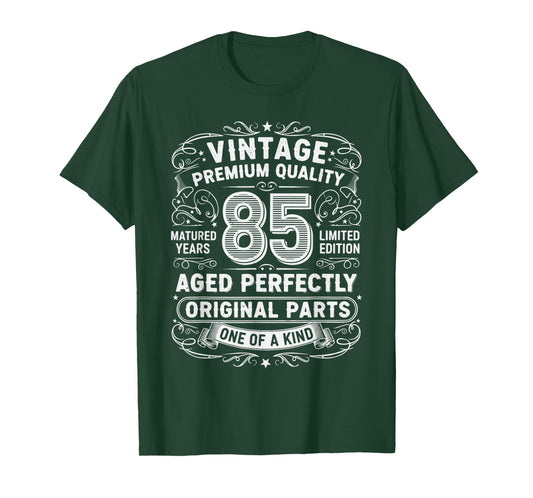 Vintage 85 Years Ago 85th Birthday Shirts for Women Men T-Shirt
