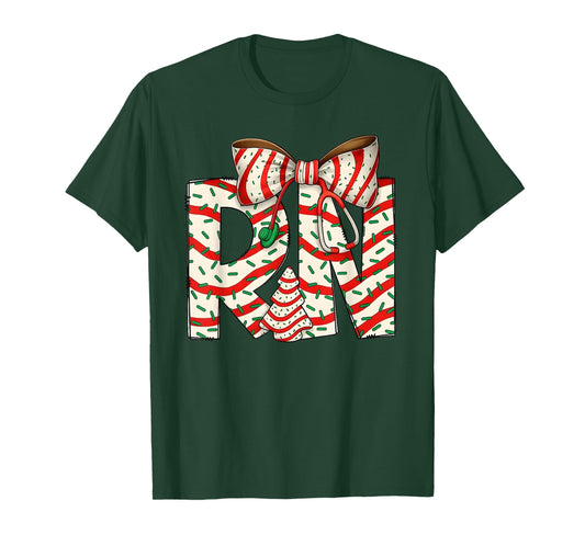 Christmas RN Nurse Shirt Cute Holiday Registered Nurse Gifts T-Shirt