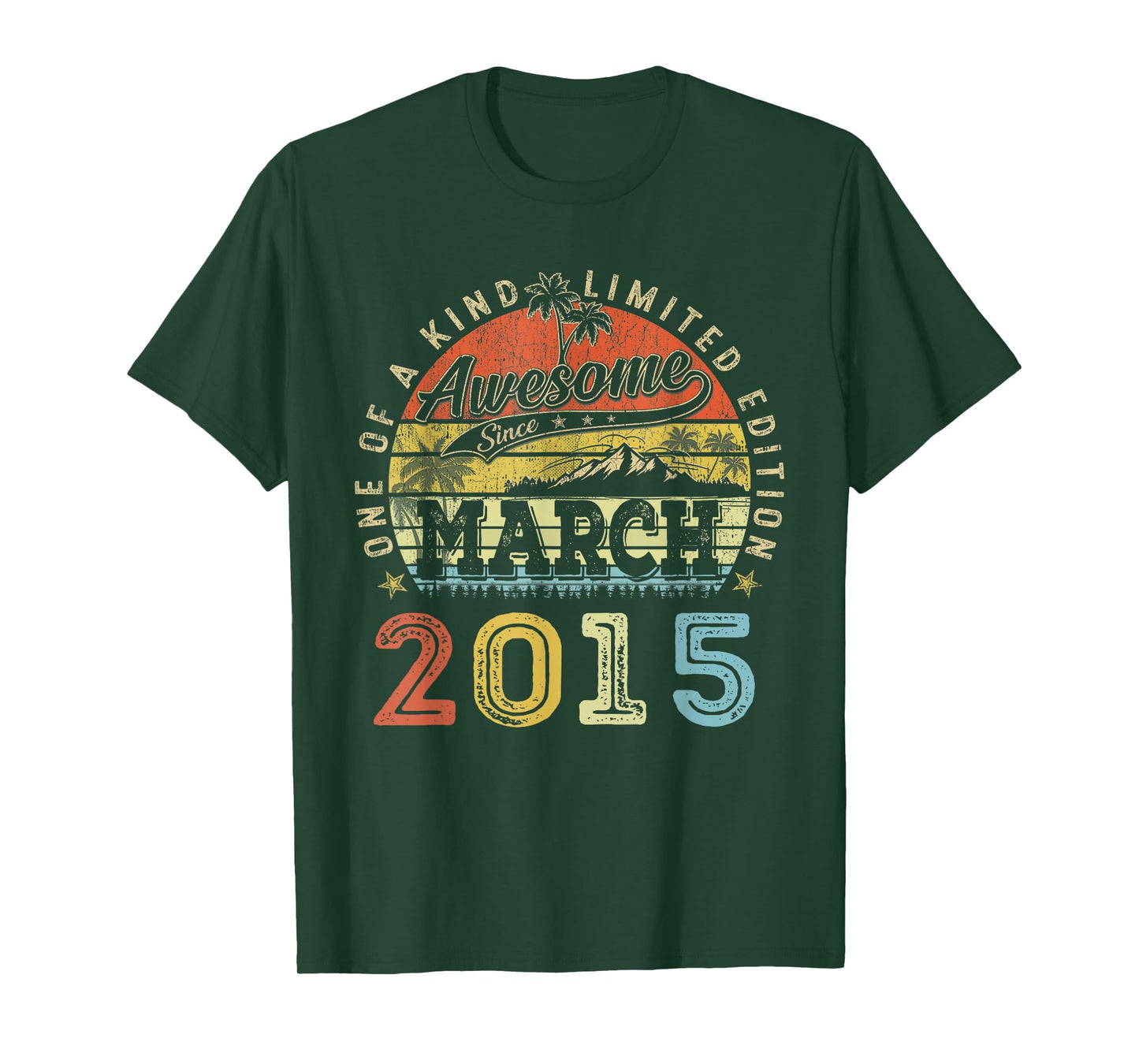 11 Limited Edition 2015 One of a Kind March 11th Birthday T-Shirt