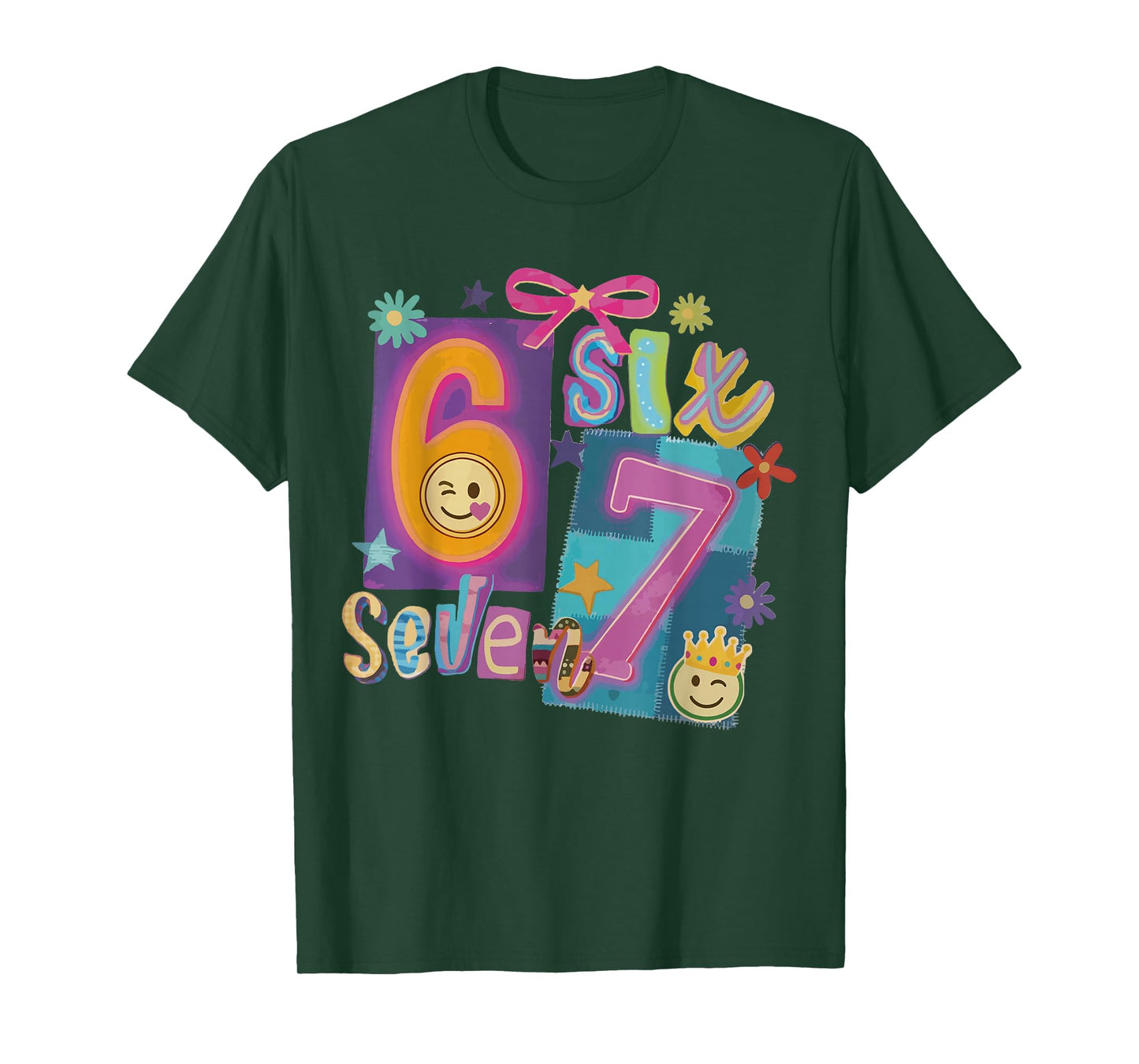 Six Seven Meme Number 67 Player Or 67th Birthday Girl Woman T-Shirt