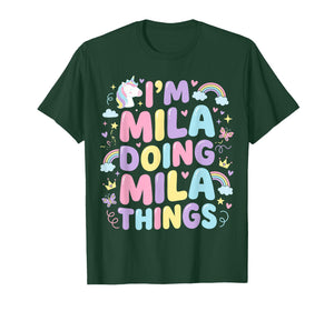 I'm Mila Doing Mila Things Cute Girl's T-Shirt