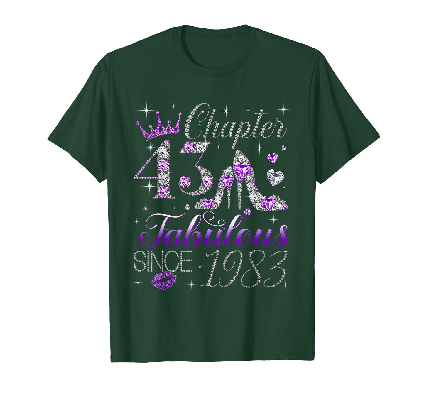 Chapter 43 Fabulous Since 1983 43rd Birthday Women Girls T-Shirt