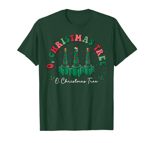 O' Christmas Tree Respiratory Therapy Therapist Xmas RT Care T-Shirt