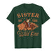 Sister of The Wild One Cowboy Western Rodeo Party Matching T-Shirt