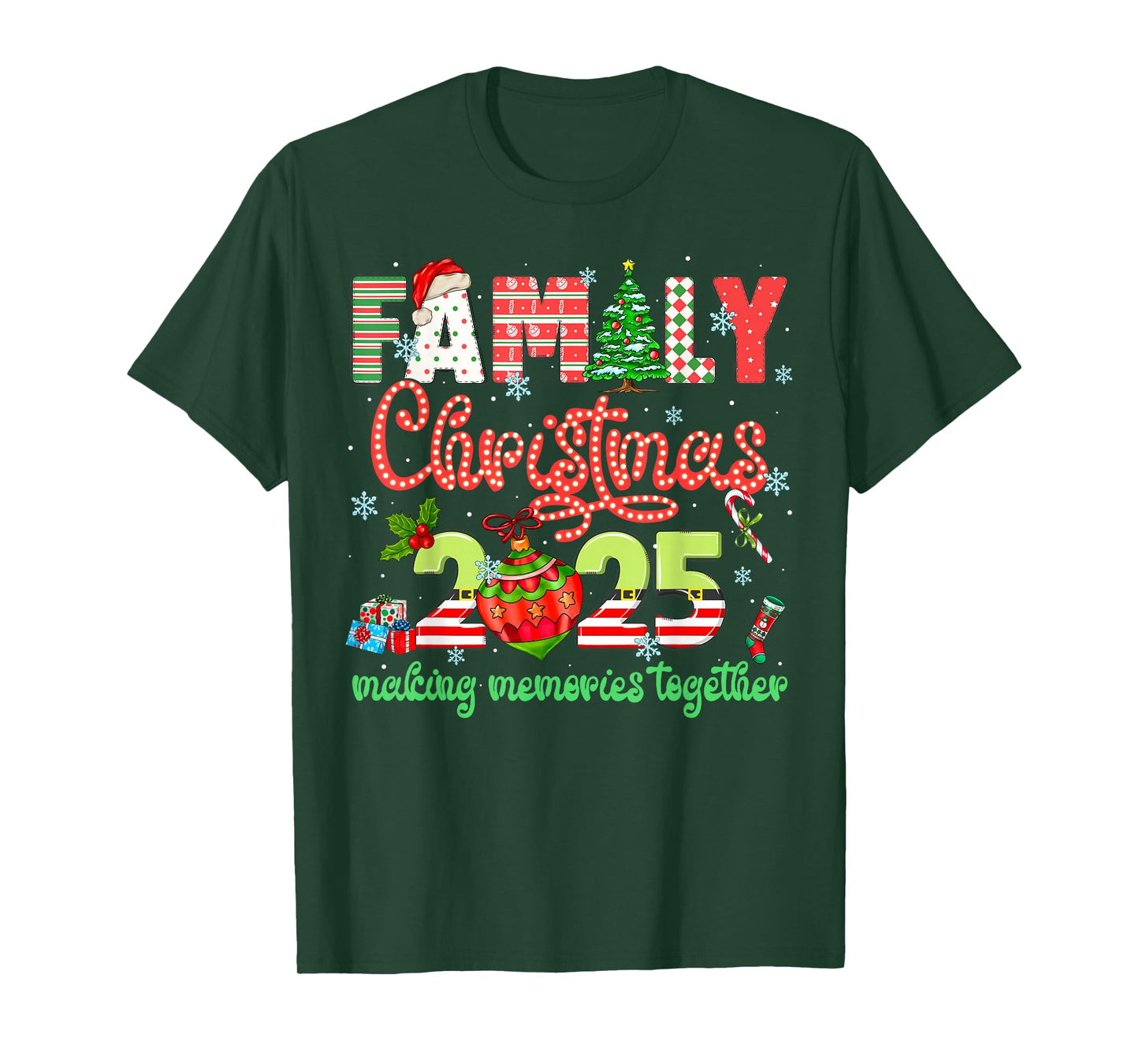 We are Family Christmas 2025 Matching Pajamas Men Women Kids T-Shirt