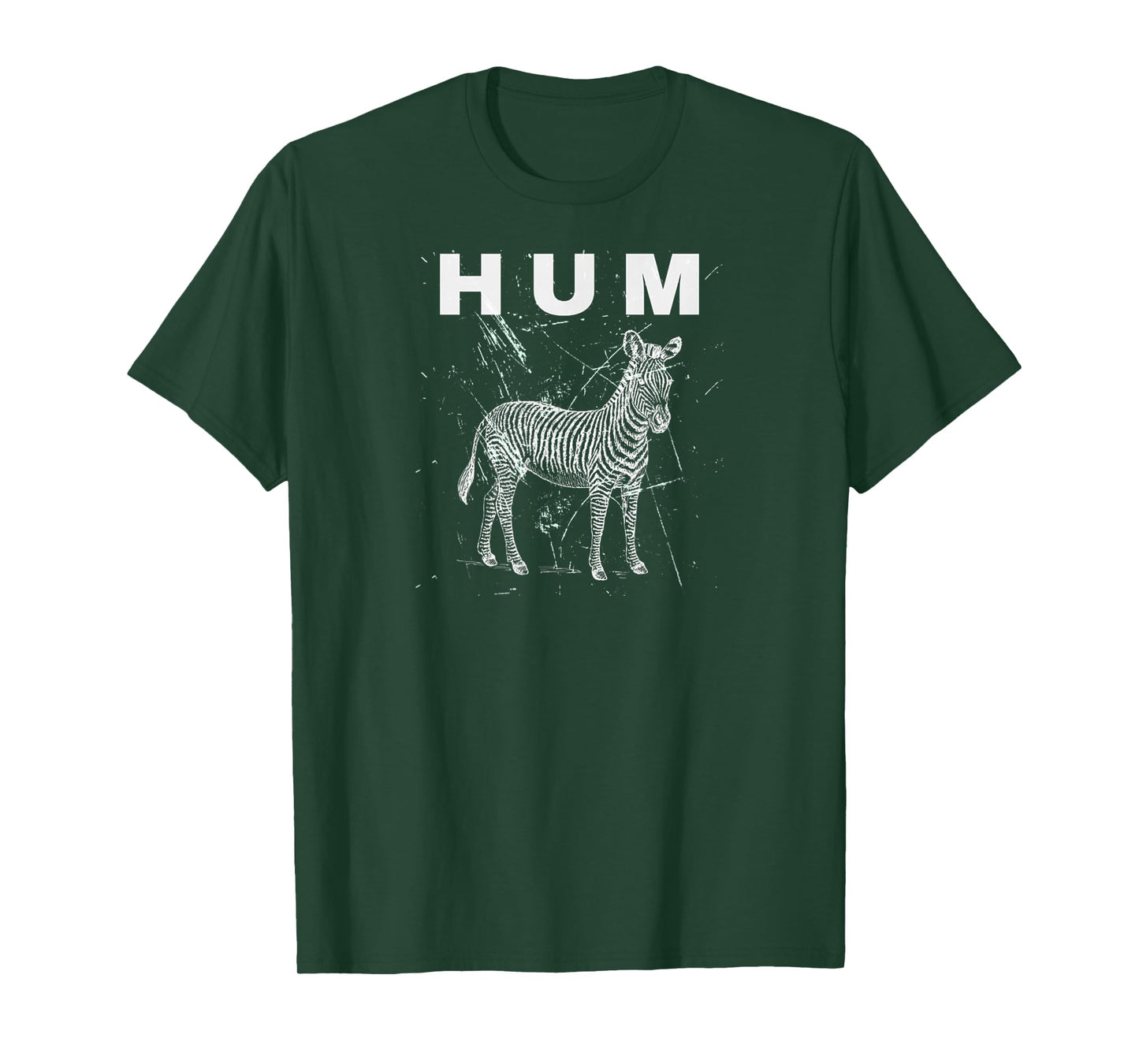 Vintage Animal Lover HUM Funny Retro Design Zebra Meme T-Shirt
