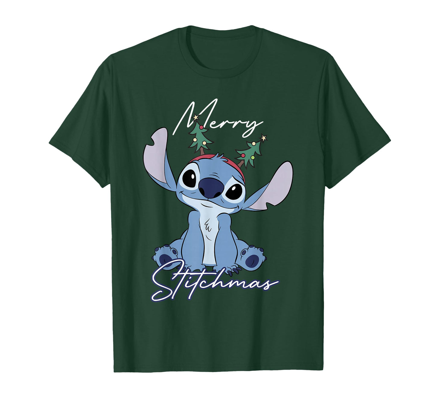 Disney Lilo & Stitch Christmas Cute Pose Merry Stitchmas T-Shirt