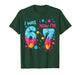 I was 6 Now I'm 7 Funny 7th Birthday Kids Ice Cream Drip T-Shirt