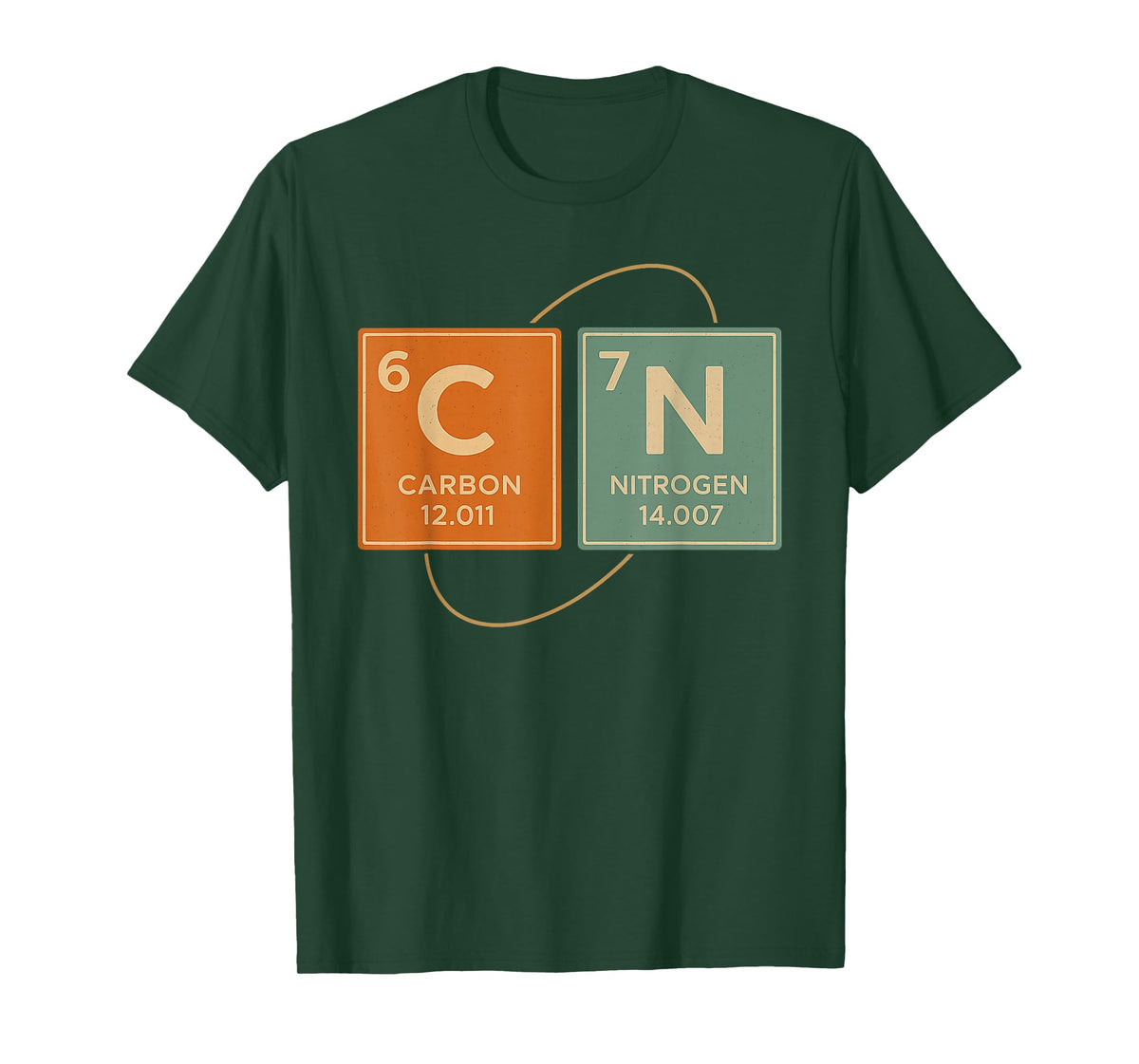 Retro Funny 6 7 Carbon Nitrogen Periodic Design T-Shirt