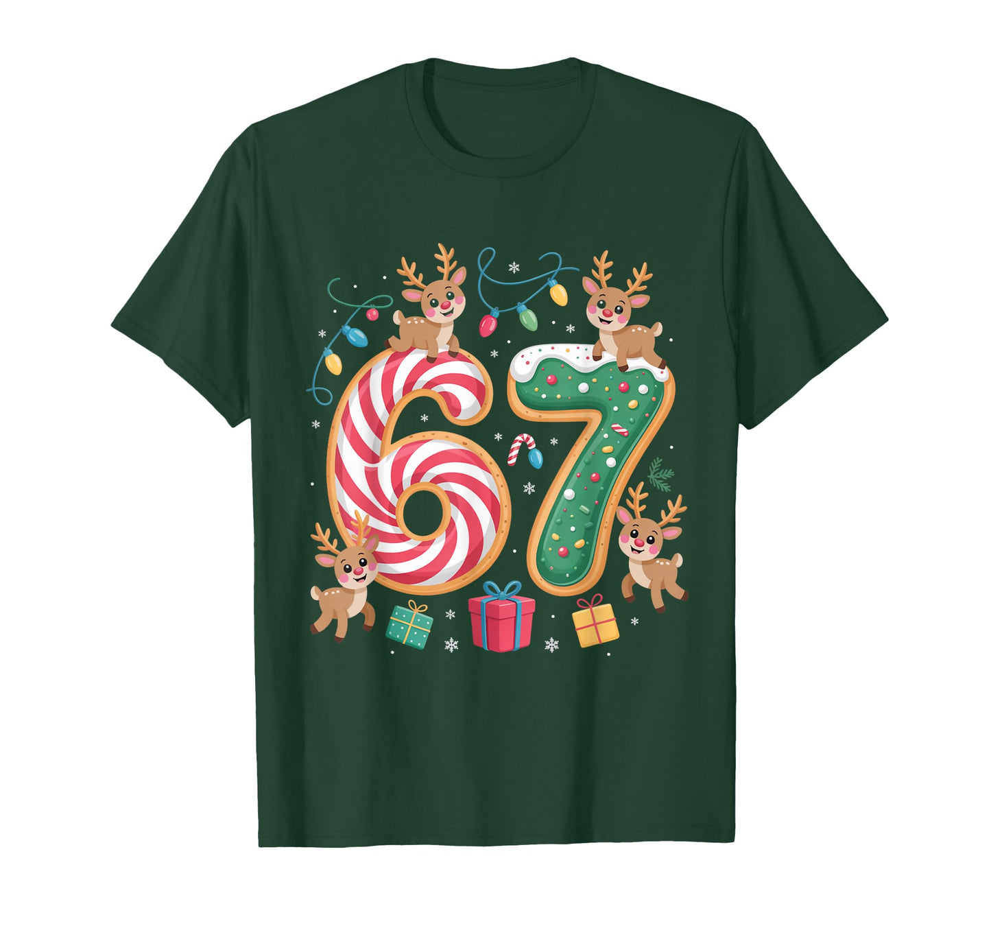 Christmas 67 Funny Xmas Six Seven Ugly Sweater 6-7 T-Shirt