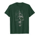 Gothic Skull Cathedral with Black Cats Dark Fantasy Art T-Shirt