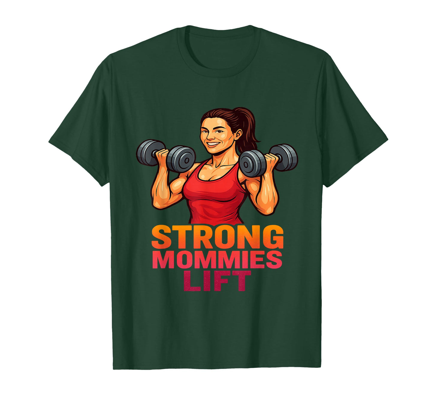 Strong Mommies Lift Fitness Powerlifting Strength Training T-Shirt