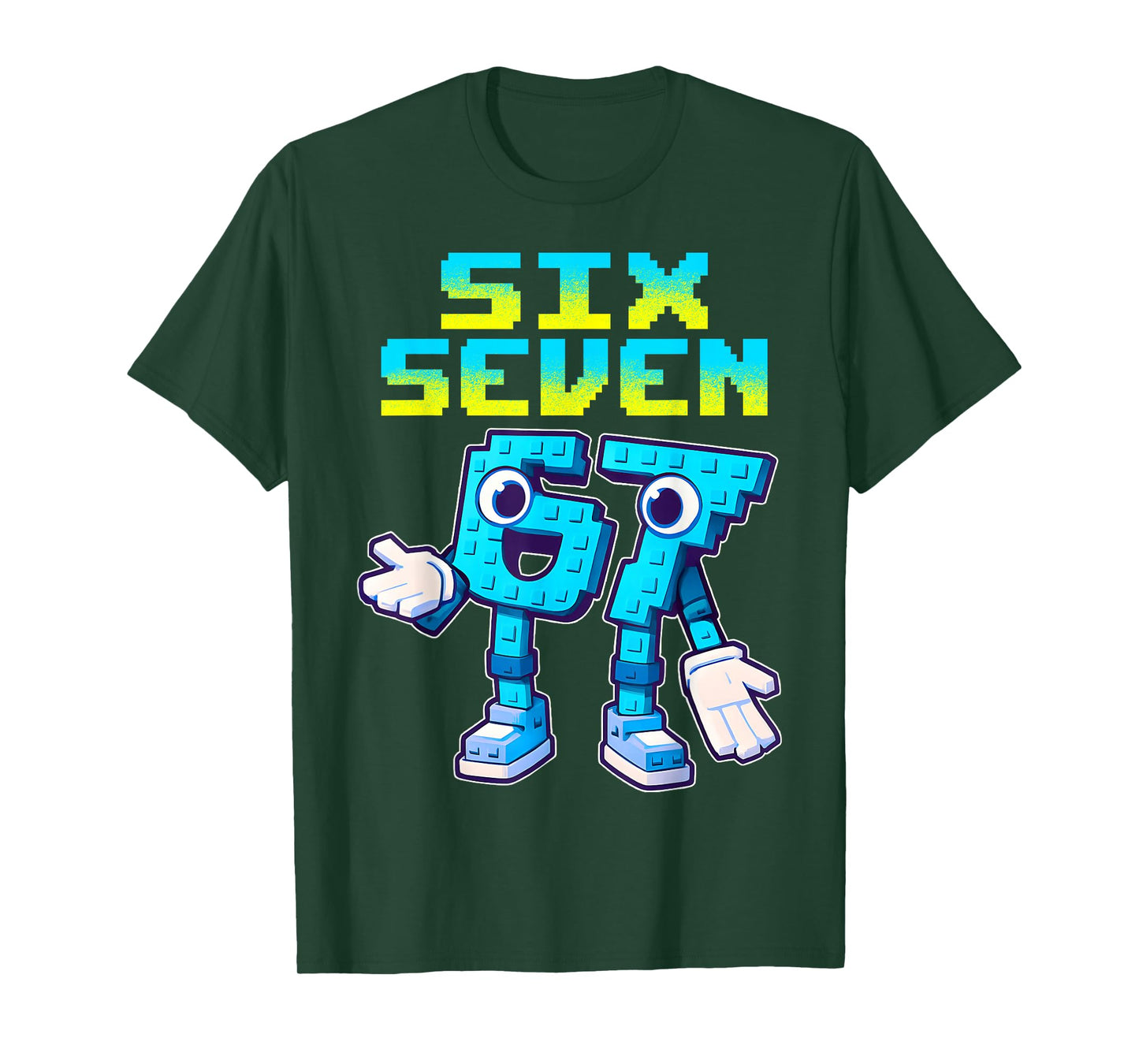 67 Six Seven 6-7 - Funny Italian Brainrot Kids Gaming Meme T-Shirt