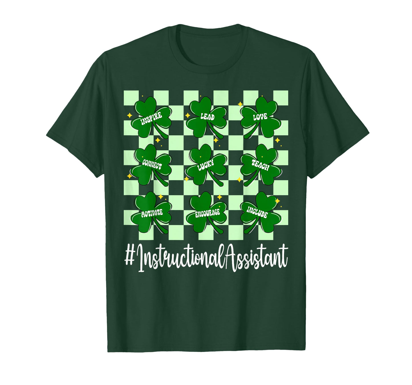 Instructional Assistant St Patricks Day Irish Teacher Aide T-Shirt