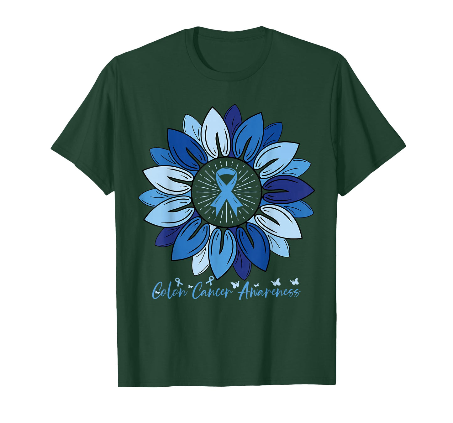 Sunflower Colon Cancer Awareness Month T-Shirt