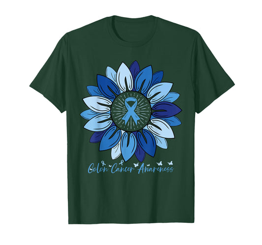 Sunflower Colon Cancer Awareness Month T-Shirt