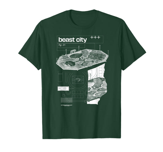 Beast Games 2 City Blue Print T-Shirt