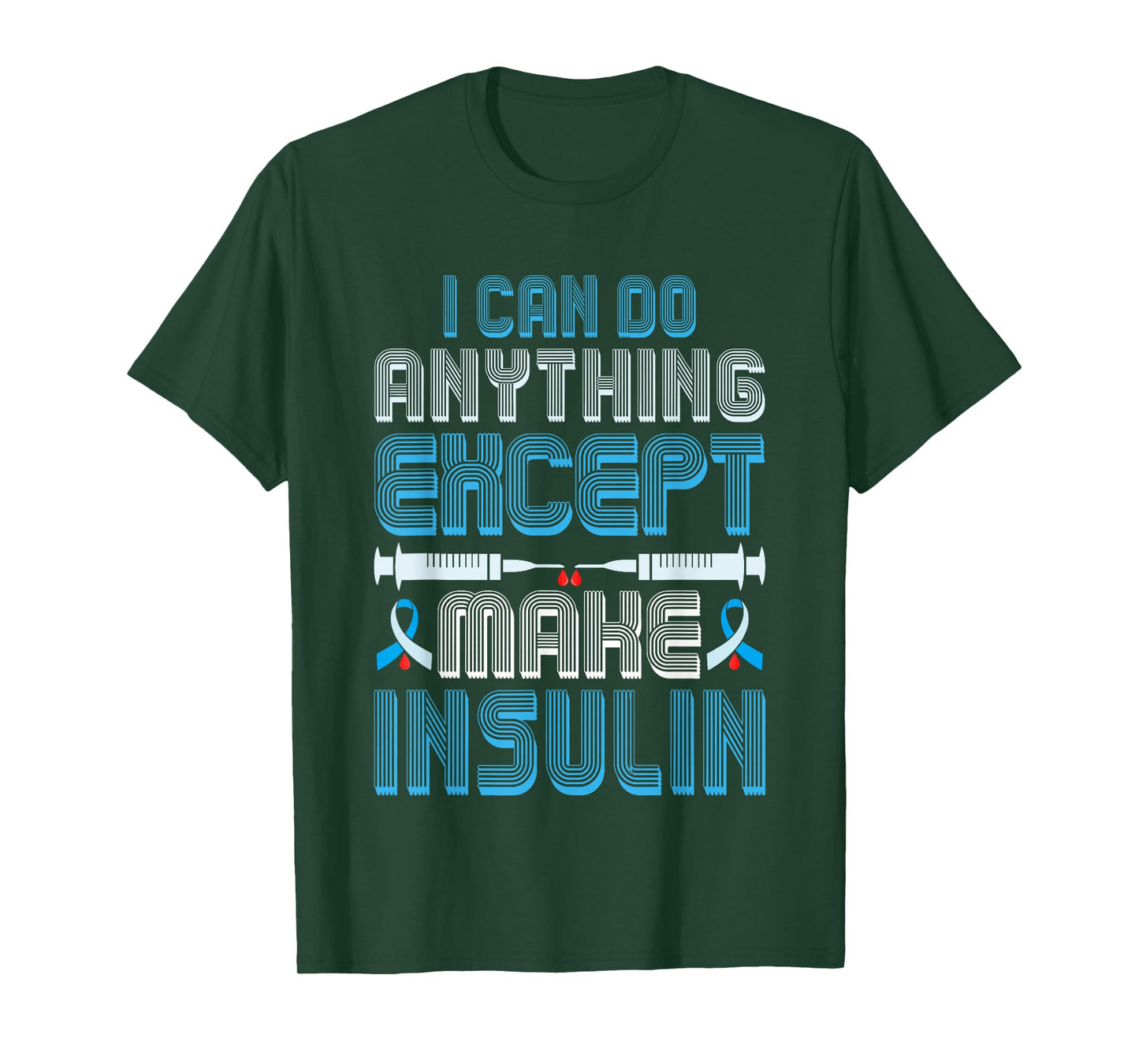 Diabetes Saying Men Women Diabetes Awareness Diabetic T-Shirt