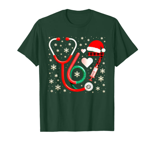 Funny 67 Meme Nurse Six Seven Nursing Festive Christmas T-Shirt