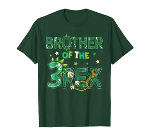 Brother of The Three Rex Birthday Dinosaur Family Matching T-Shirt