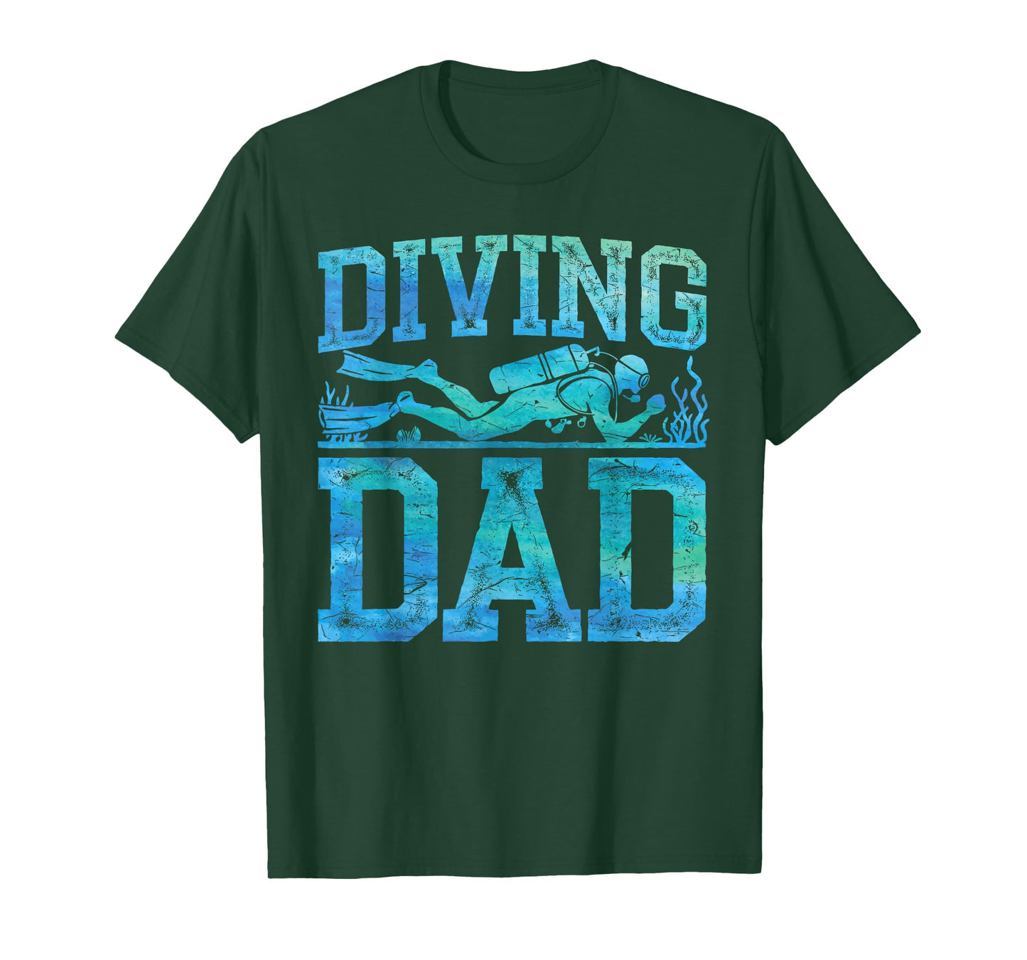Cool Scuba Diving Art for Dad Father Men Ocean Scuba Diver T-Shirt