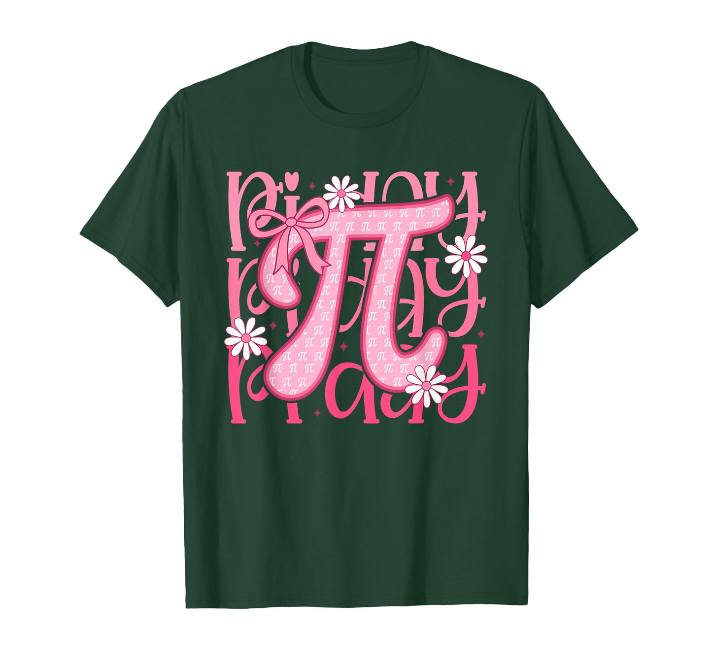 Pink Pi Day Pi Number Symbol for Math Science Teacher T-Shirt