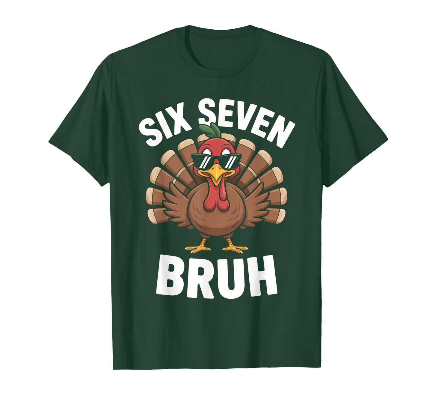 67 Thanksgiving Funny Six Seven Meme Turkey Kids Boys Bruh T-Shirt