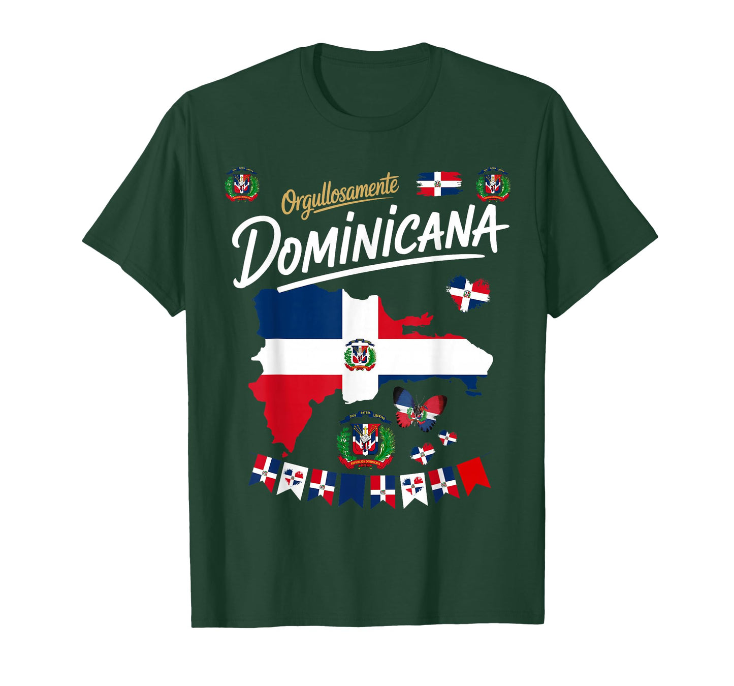 Republica Dominicana Idea for Women & Latino Dominican Flag T-Shirt