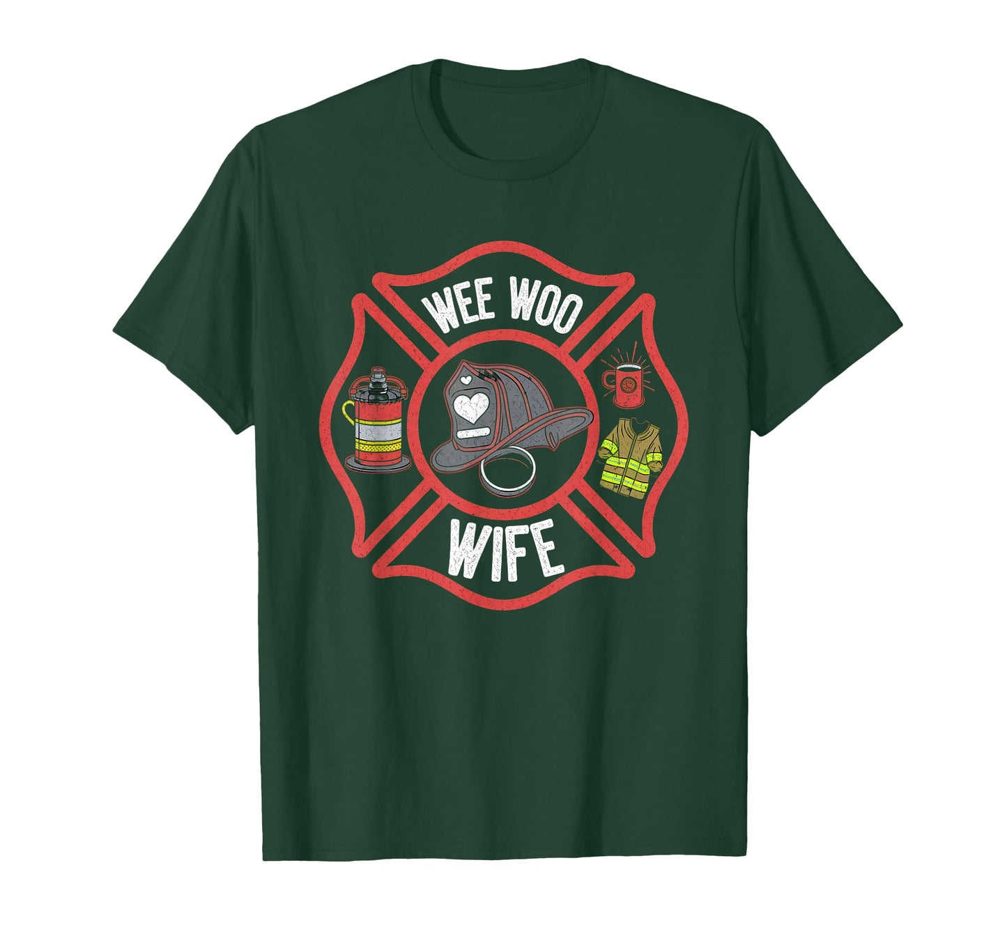 Firefighter Wife Tshirt Uniform Fireman Fire Department T-Shirt