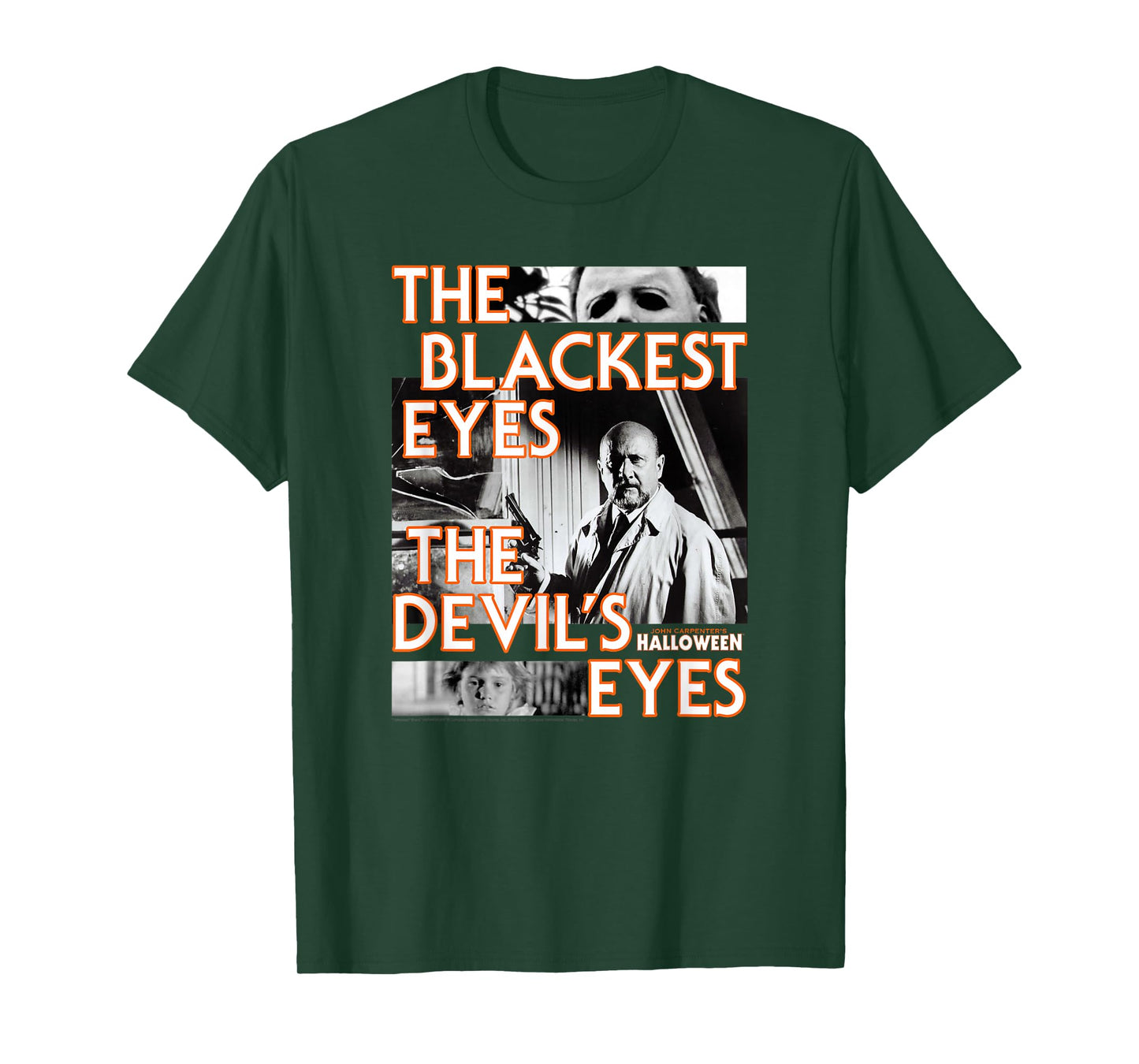 Halloween Dr. Loomis The Devil's Eyes Collage Horror Movie T-Shirt