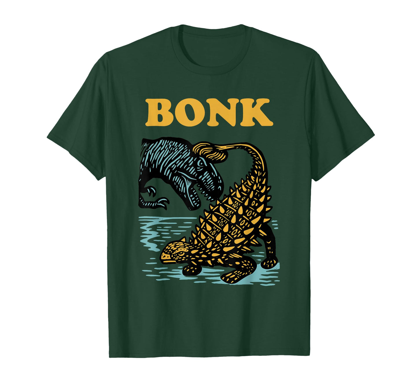 Bonk Dinosaur Funny Prehistoric Humor Design T-Shirt