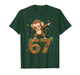 Dabbing Monkey 67 Funny Six Seven Gen Z Slang Meme Cute T-Shirt
