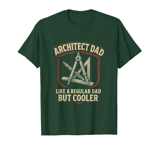 Architect Dad Architecture Engineer Father Mens Retro Funny T-Shirt