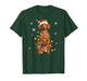 Vizsla Dog Christmas Tree Lights Xmas Pajama T-Shirt