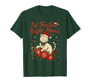 Funny Christmas Cat T-Shirt