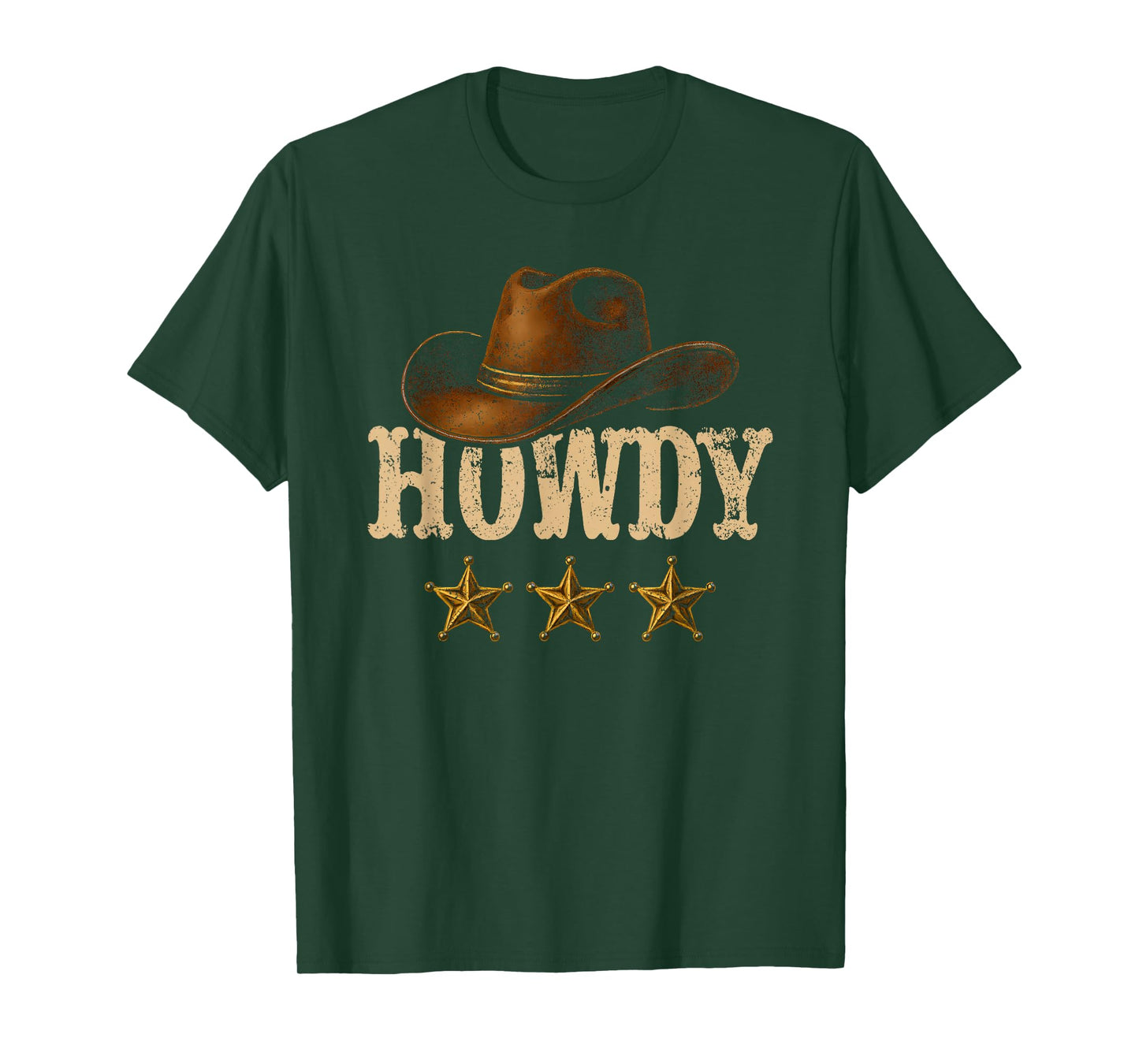 Vintage Cowboy Cowgirl Rodeo Hat Western Country Howdy T-Shirt