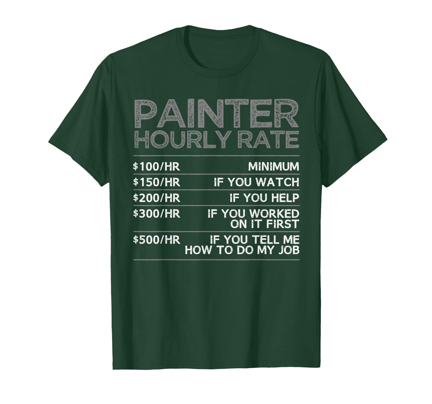 Cool Painter Art for Men Women Painting Job House Painter T-Shirt