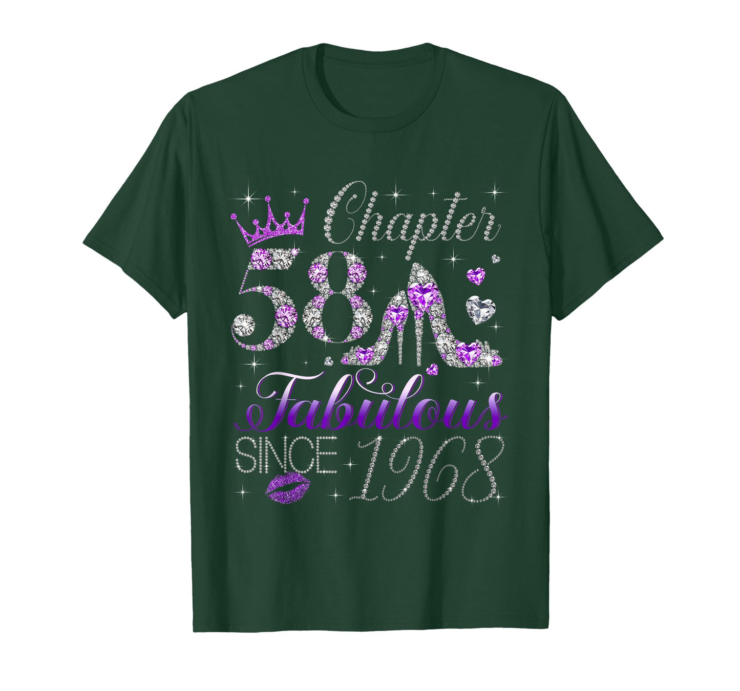 Chapter 58 Fabulous Since 1968 58Th Birthday Women Girls T-Shirt