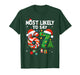 Funny Most Likely to Say 67 Meme Six Seven Santa Christmas T-Shirt