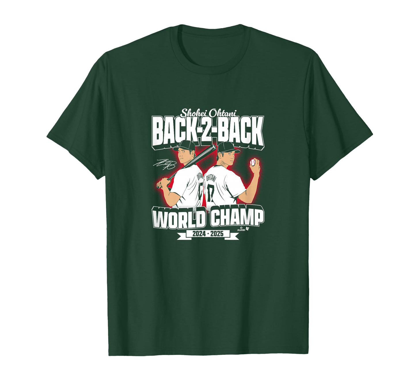 Shohei Ohtani - Back-to-Back World Champs - LA Baseball T-Shirt