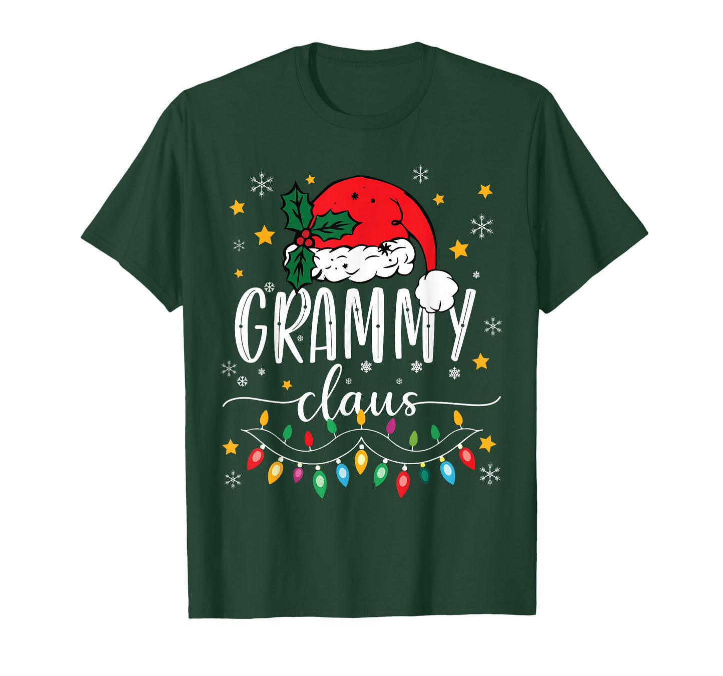 Grammy Claus Xmas Santa Funny Christmas Matching Family T-Shirt